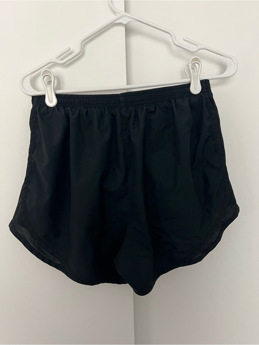 Nike Tempo Running Shorts Black Workout Athletic Womens Y2K Medium - Picture 6 of 6